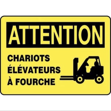 Accuform BILINGUAL FRENCH SIGN  PARKING FRMVHR400XP FRMVHR400XP